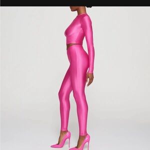 SKIMS pink Jersey leggings